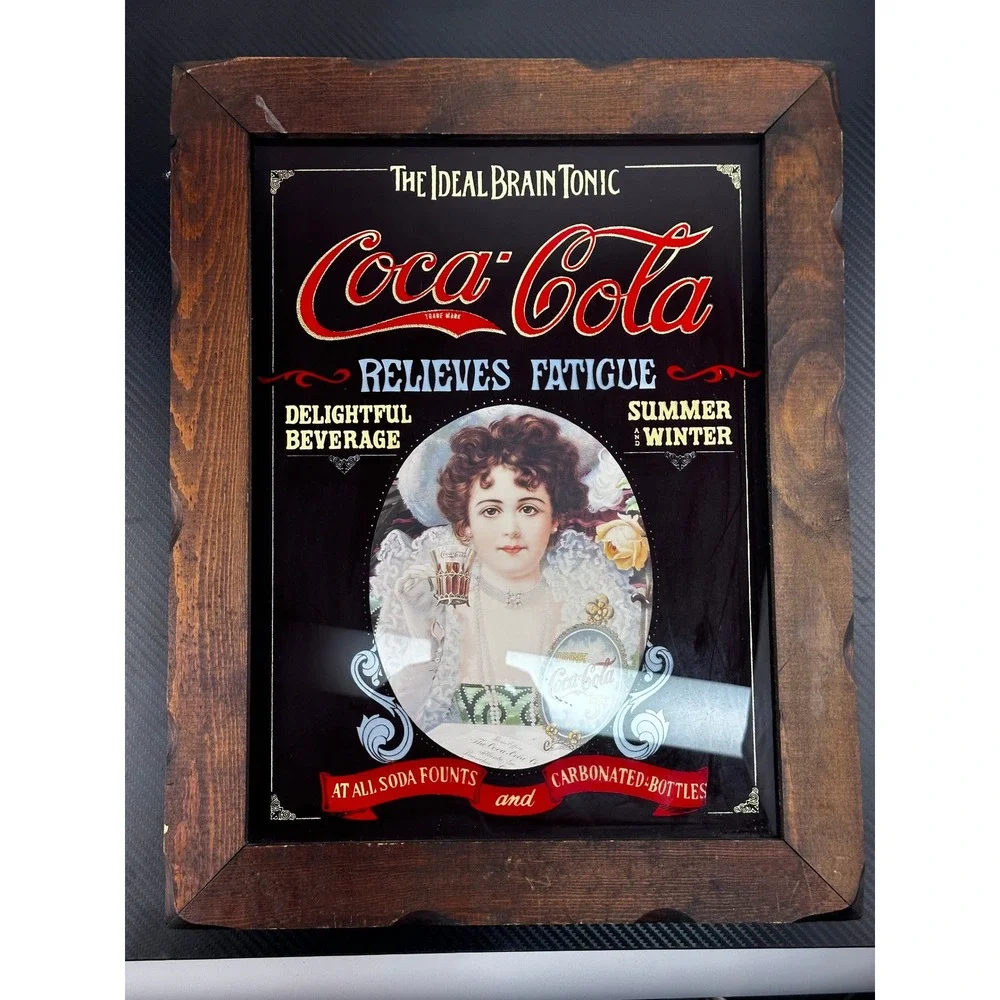 Vintage Coca-Cola Advertising Mirror Tray Antique‎ Coke Sign Decor